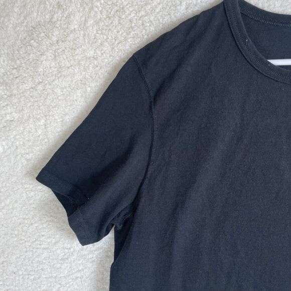 VTG Champion Shirt Mens Large Black Big Logo Embroidered Heavy Cotton Heritage - Picture 4 of 11